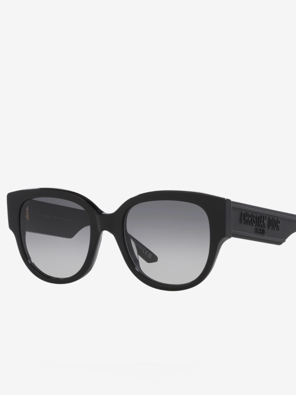 Christian Dior Black Logo Oversized Sunglasses